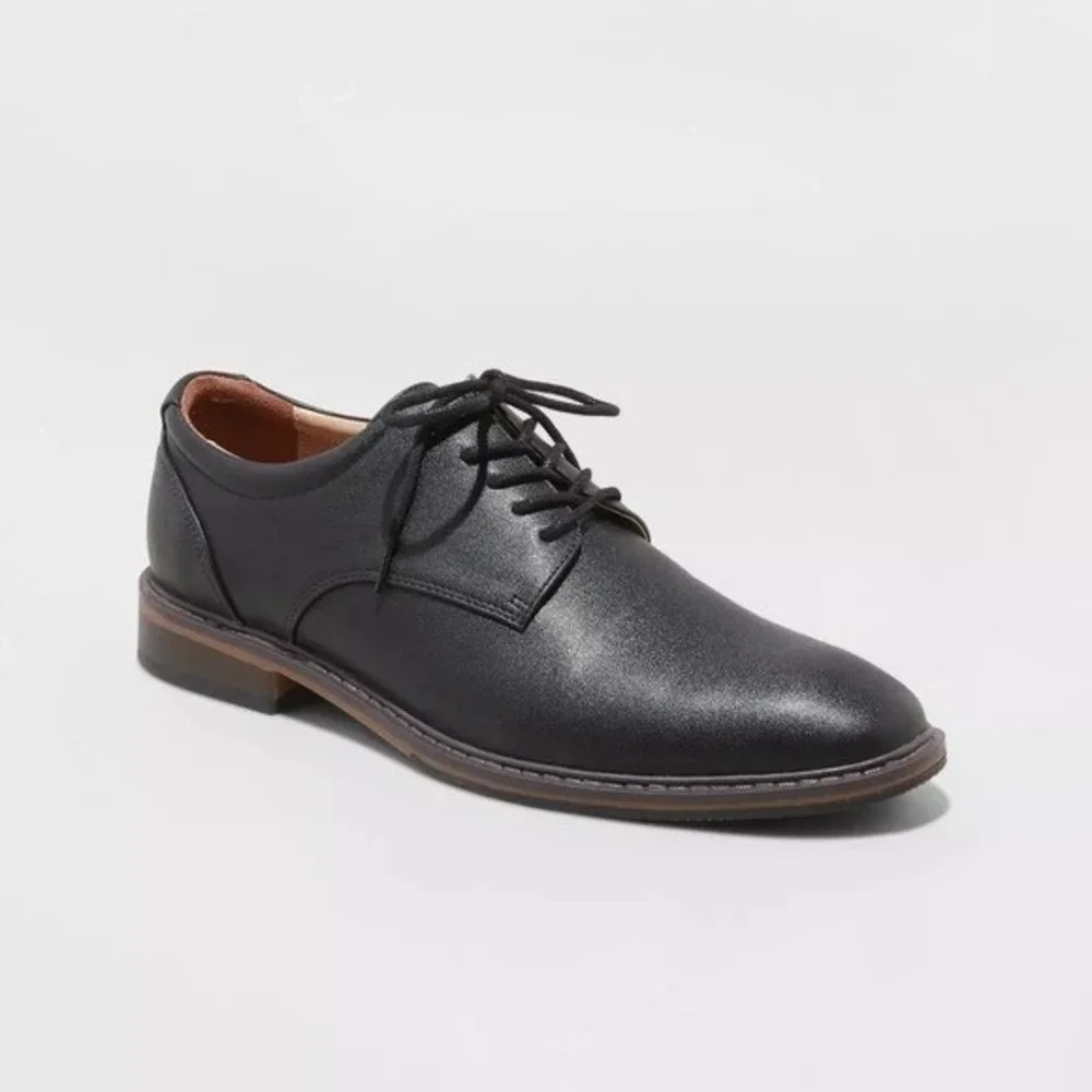 Men's Leo Dress Shoes by Goodfellow & Co Black Size 9 New With Tags